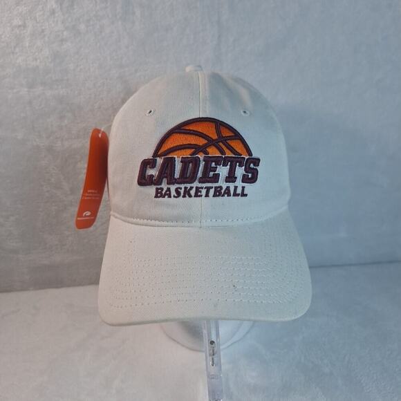 Cadets Basketball Hat Cap Adjustable Snapback White Purple Logo - Picture 1 of 7